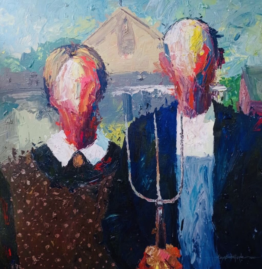 Ode to Grant Wood by Babatunde Kesa