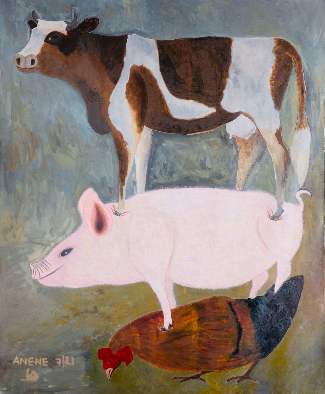 The Allegory Of The Cow, The Pig And The Chicken by Ifeanyi Anene